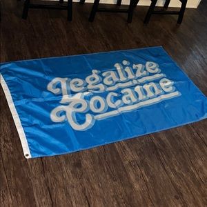 “Legalize Cocaine” Flag College 3x5 Old Row